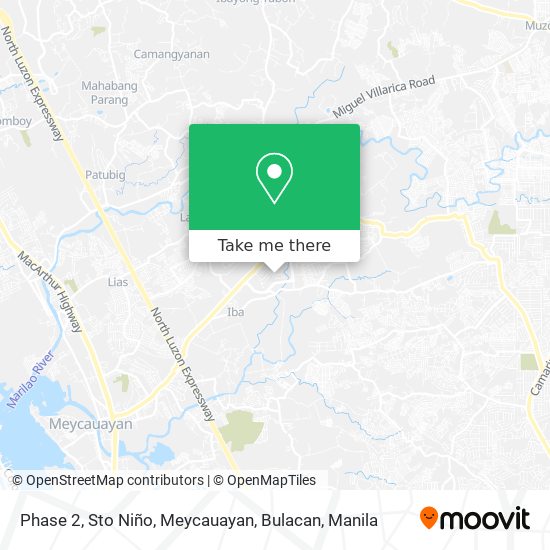 Phase 2, Sto Niño, Meycauayan, Bulacan map