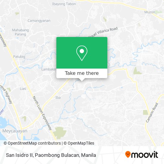 San Isidro II, Paombong Bulacan map