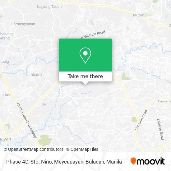 Phase 4D, Sto. Niño, Meycauayan, Bulacan map