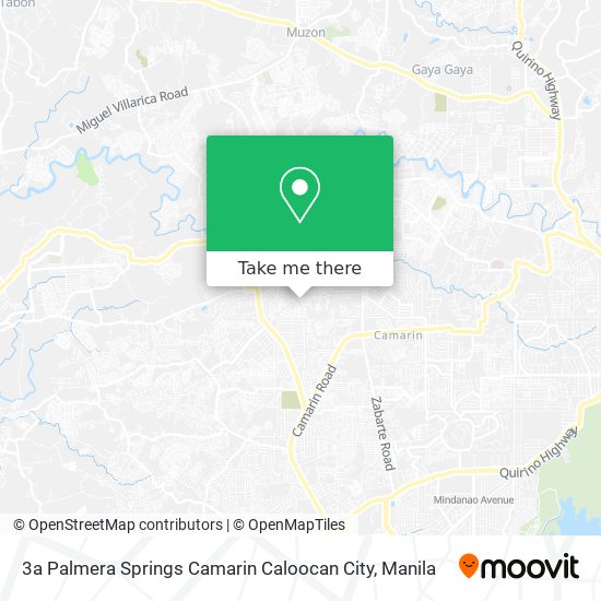 3a Palmera Springs Camarin Caloocan City map