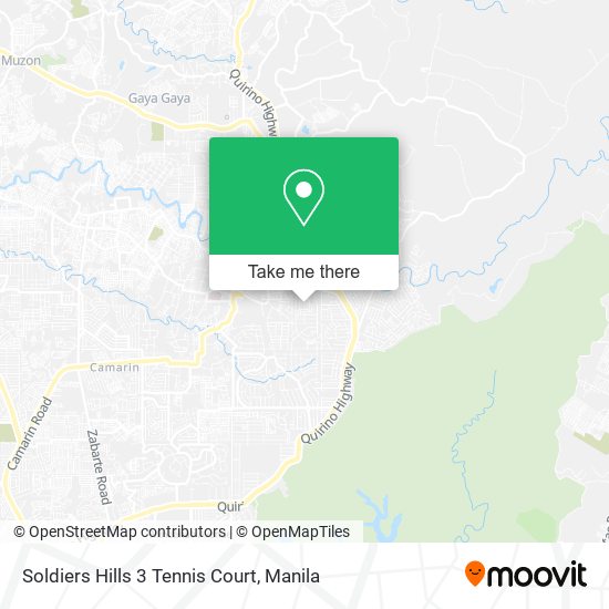 Soldiers Hills 3 Tennis Court map