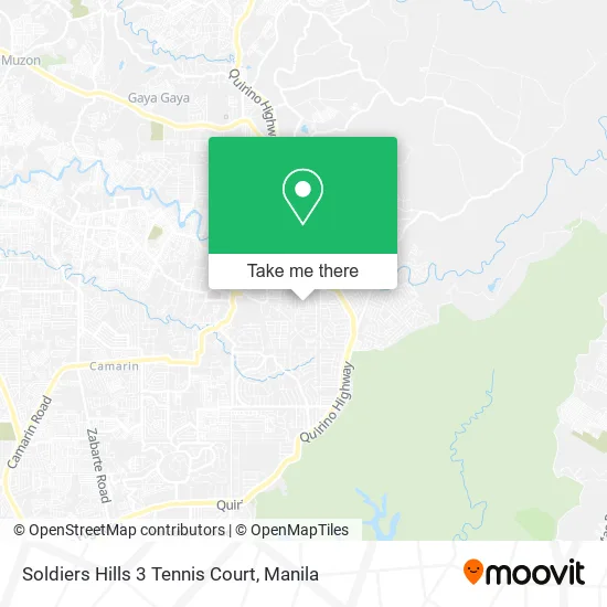 Soldiers Hills 3 Tennis Court map