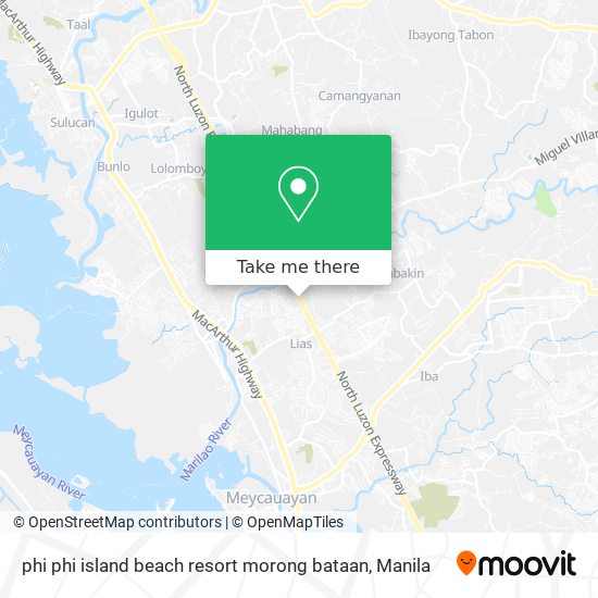 phi phi island beach resort morong bataan map