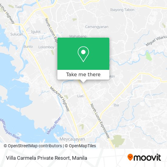 Villa Carmela Private Resort map