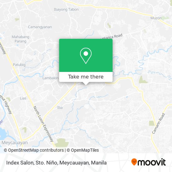 Index Salon, Sto. Niño, Meycauayan map