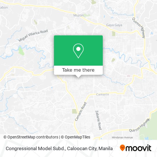 Congressional Model Subd., Caloocan City map