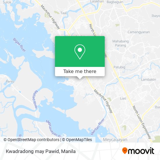 Kwadradong may Pawid map
