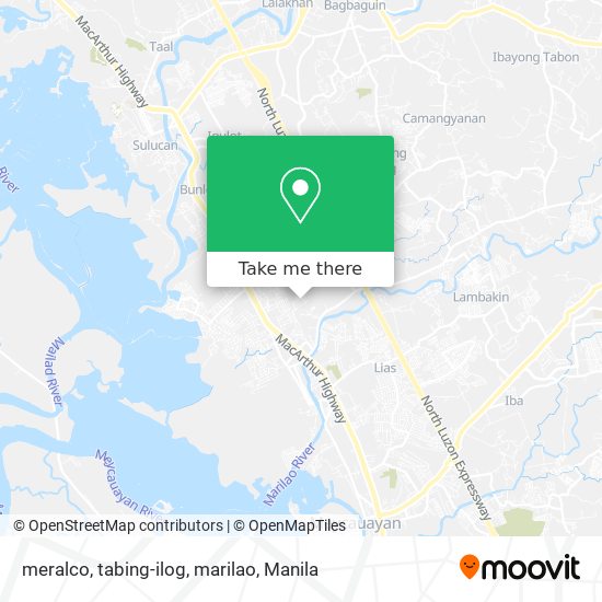 meralco, tabing-ilog, marilao map