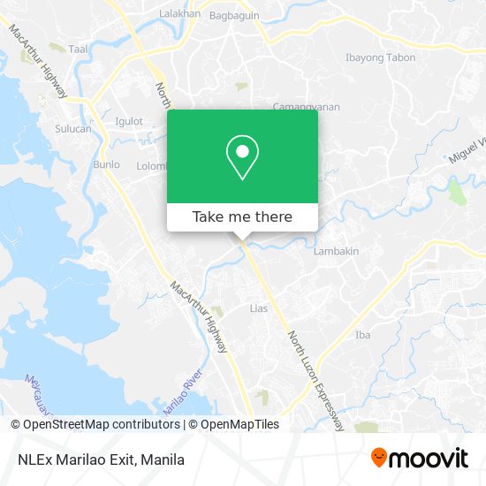 NLEx Marilao Exit map