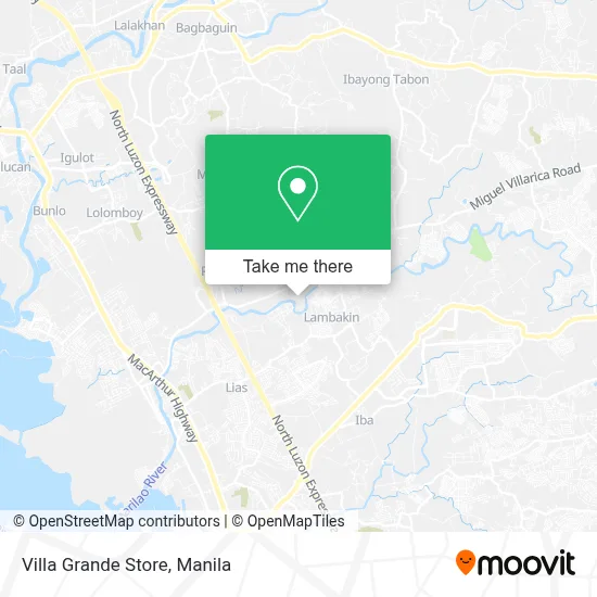 Villa Grande Store map