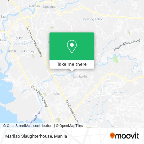 Marilao Slaughterhouse map