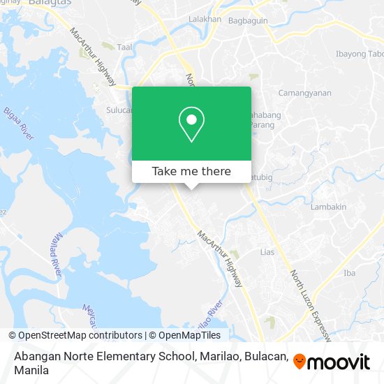Abangan Norte Elementary School, Marilao, Bulacan map