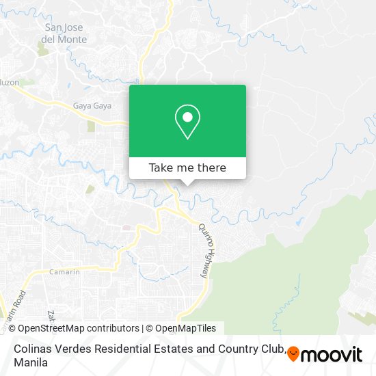 Colinas Verdes Residential Estates and Country Club map