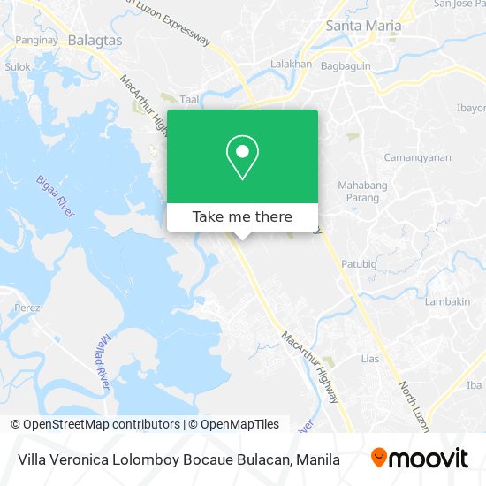 Villa Veronica Lolomboy Bocaue Bulacan map