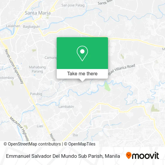 Emmanuel Salvador Del Mundo Sub Parish map