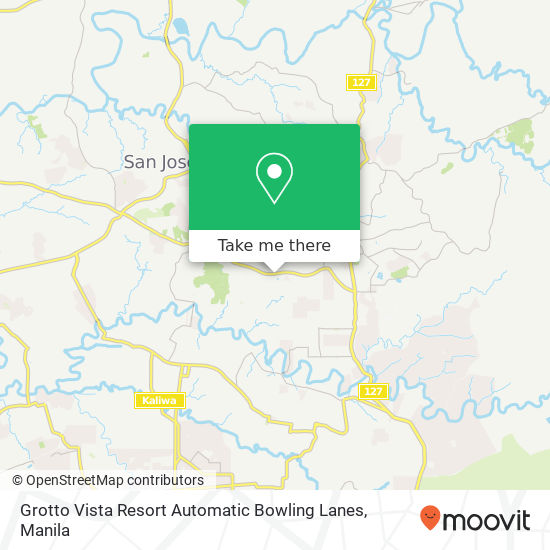 Grotto Vista Resort Automatic Bowling Lanes map