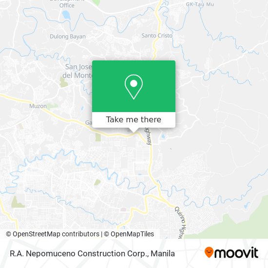 R.A. Nepomuceno Construction Corp. map