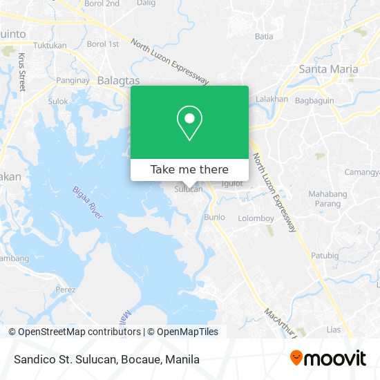 Sandico St. Sulucan, Bocaue map