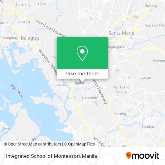 Integrated School of Montessori map