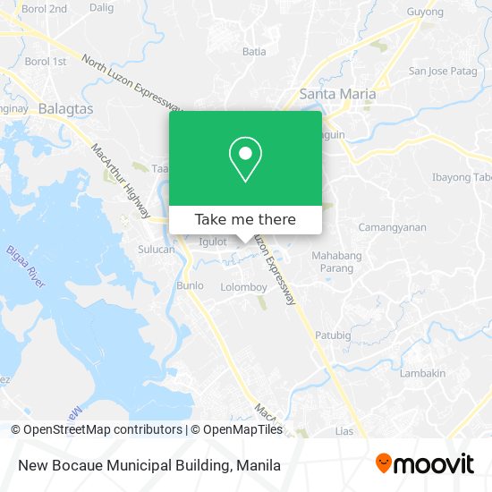 New Bocaue Municipal Building map