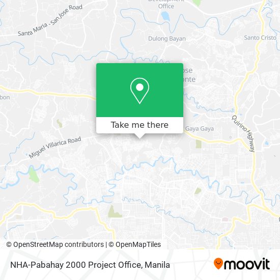 NHA-Pabahay 2000 Project Office map