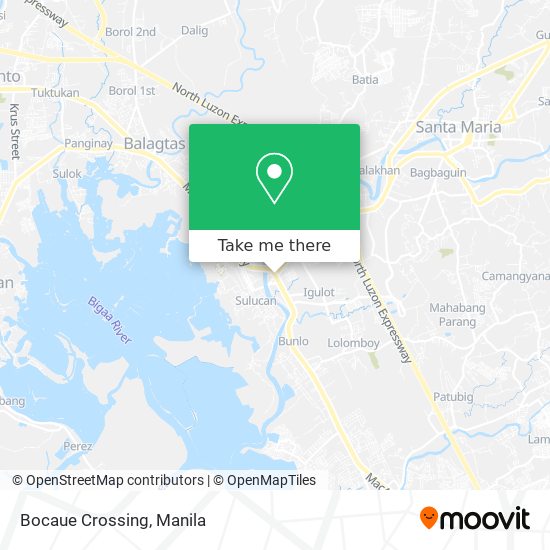 Bocaue Crossing map