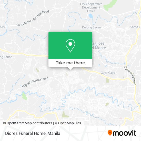Diores Funeral Home map