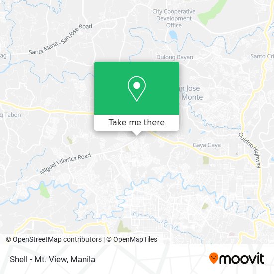 Shell - Mt. View map