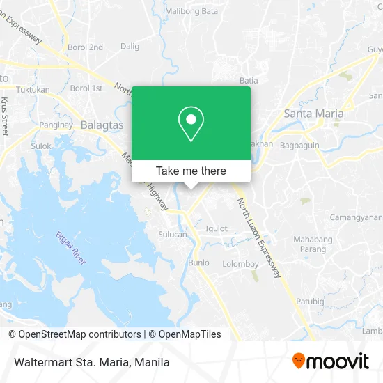 Waltermart Sta. Maria map
