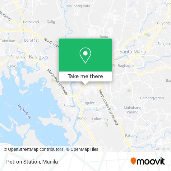 Petron Station map