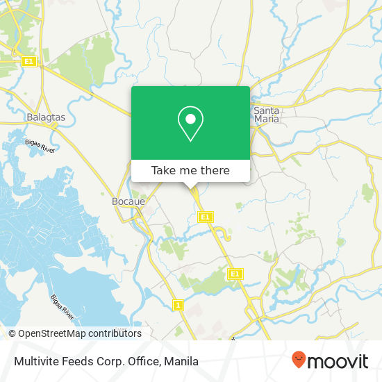 Multivite Feeds Corp. Office map