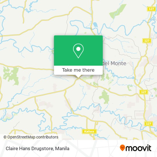 Claire Hans Drugstore map