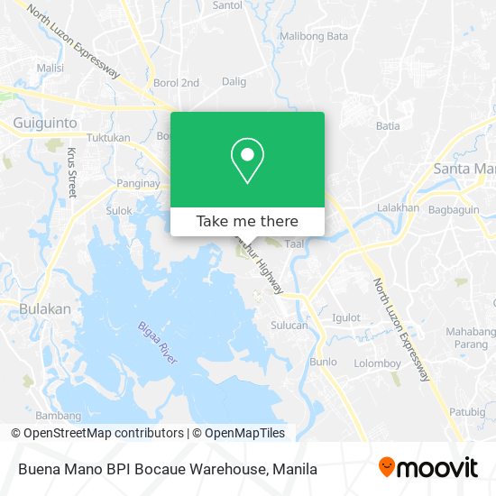 Buena Mano BPI Bocaue Warehouse map