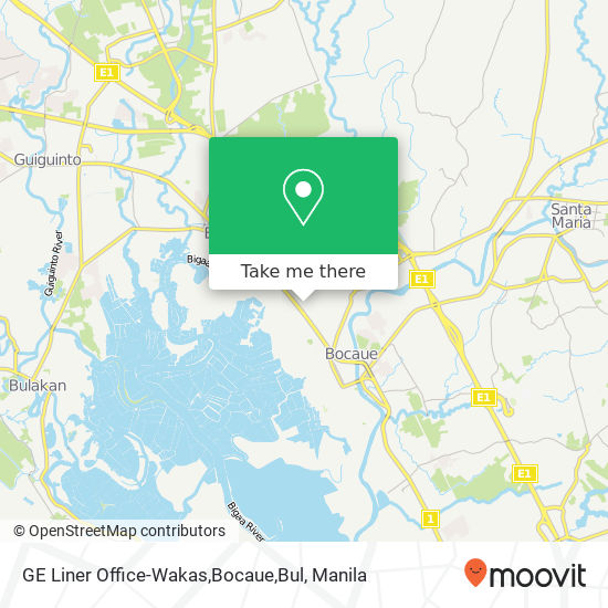 GE Liner Office-Wakas,Bocaue,Bul map