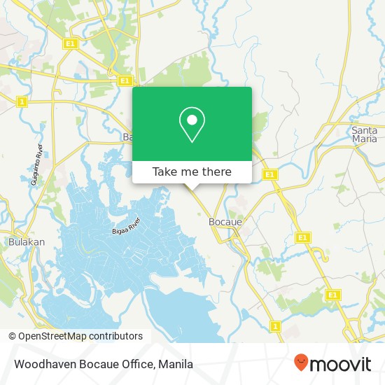 Woodhaven Bocaue Office map