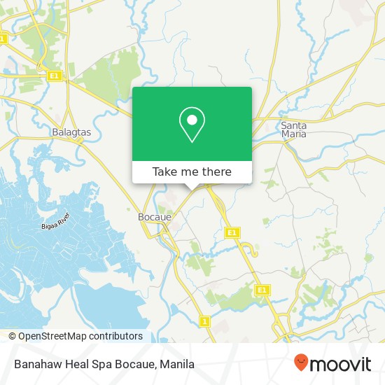 Banahaw Heal Spa Bocaue map