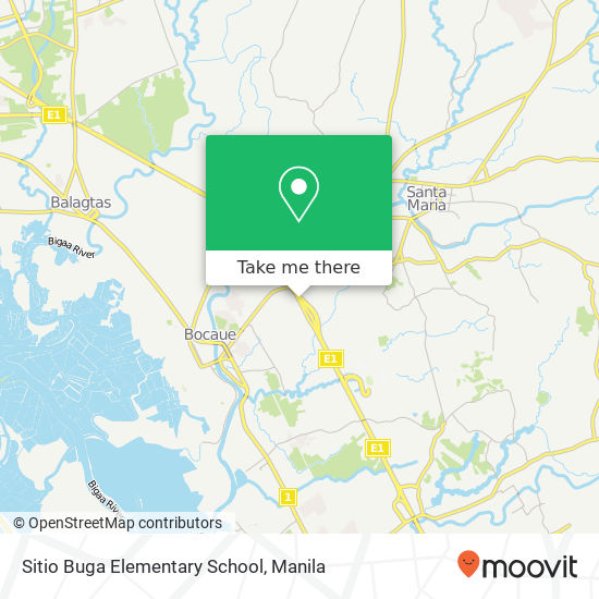 Sitio Buga Elementary School map