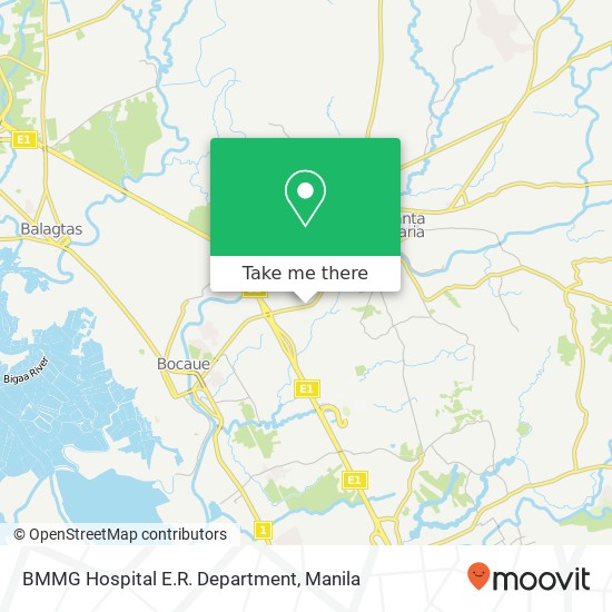 BMMG Hospital E.R. Department map