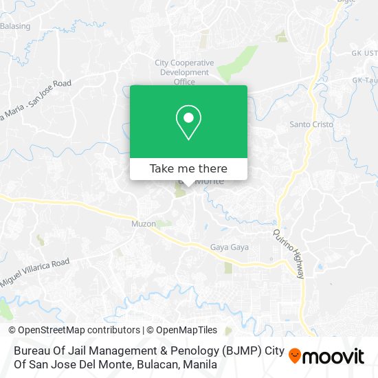 Bureau Of Jail Management & Penology (BJMP) City Of San Jose Del Monte, Bulacan map