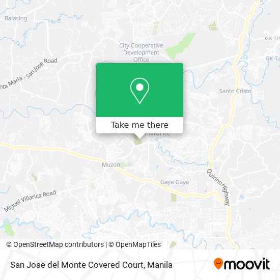 San Jose del Monte Covered Court map