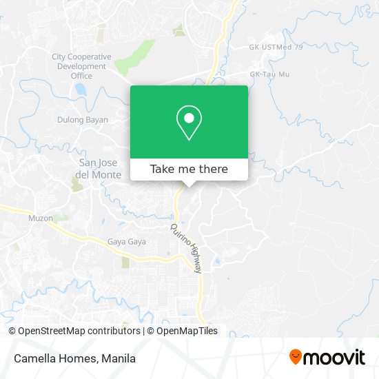 Camella Homes map