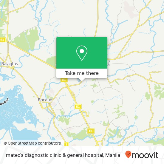 mateo's diagnostic clinic & general hospital map