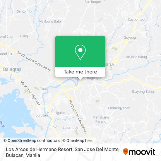 Los Arcos de Hermano Resort, San Jose Del Monte, Bulacan map