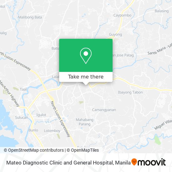Mateo Diagnostic Clinic and General Hospital map