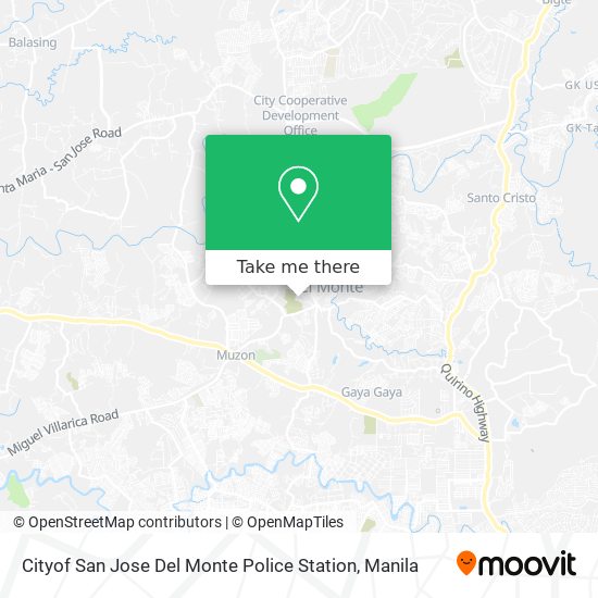 Cityof San Jose Del Monte Police Station map