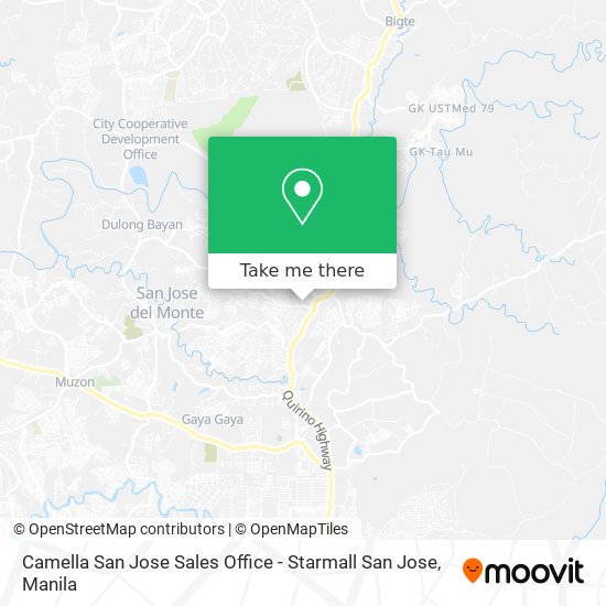 Camella San Jose Sales Office - Starmall San Jose map
