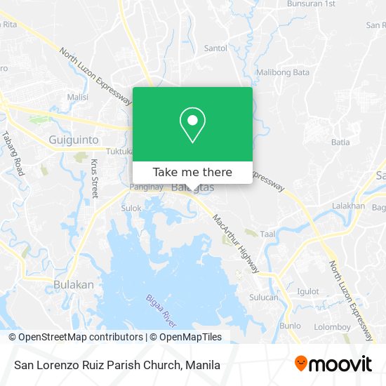 San Lorenzo Ruiz Parish Church map