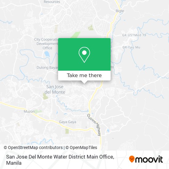 San Jose Del Monte Water District Main Office map
