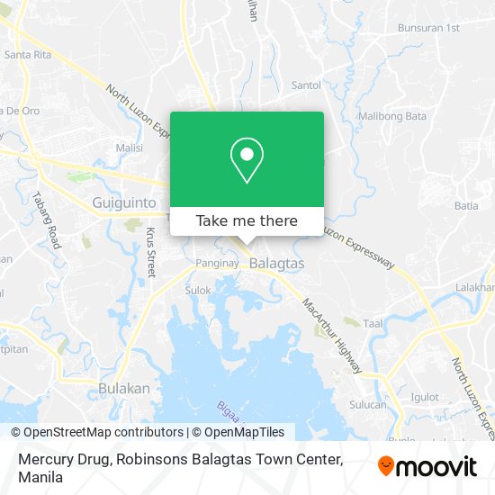 Mercury Drug, Robinsons Balagtas Town Center map