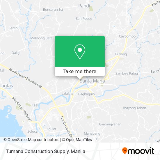 Tumana Construction Supply map